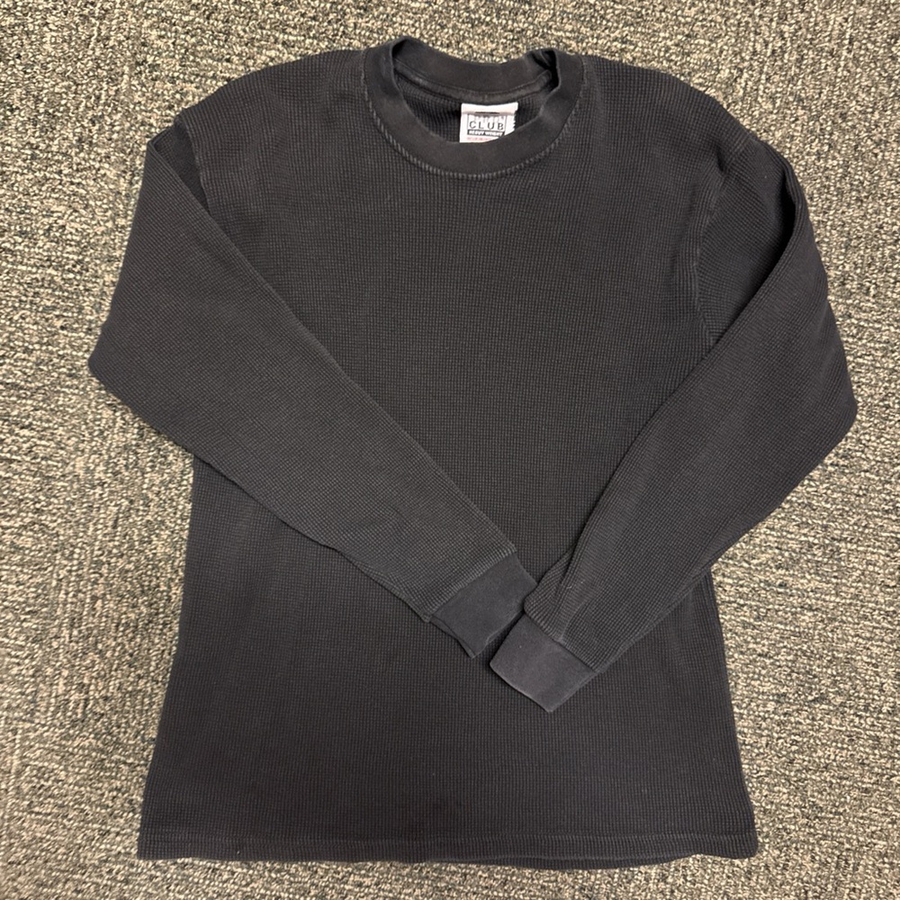 Black Long Sleeve Thermal Shirt from Pro Club size medium fits true to size - Picture 3 of 4